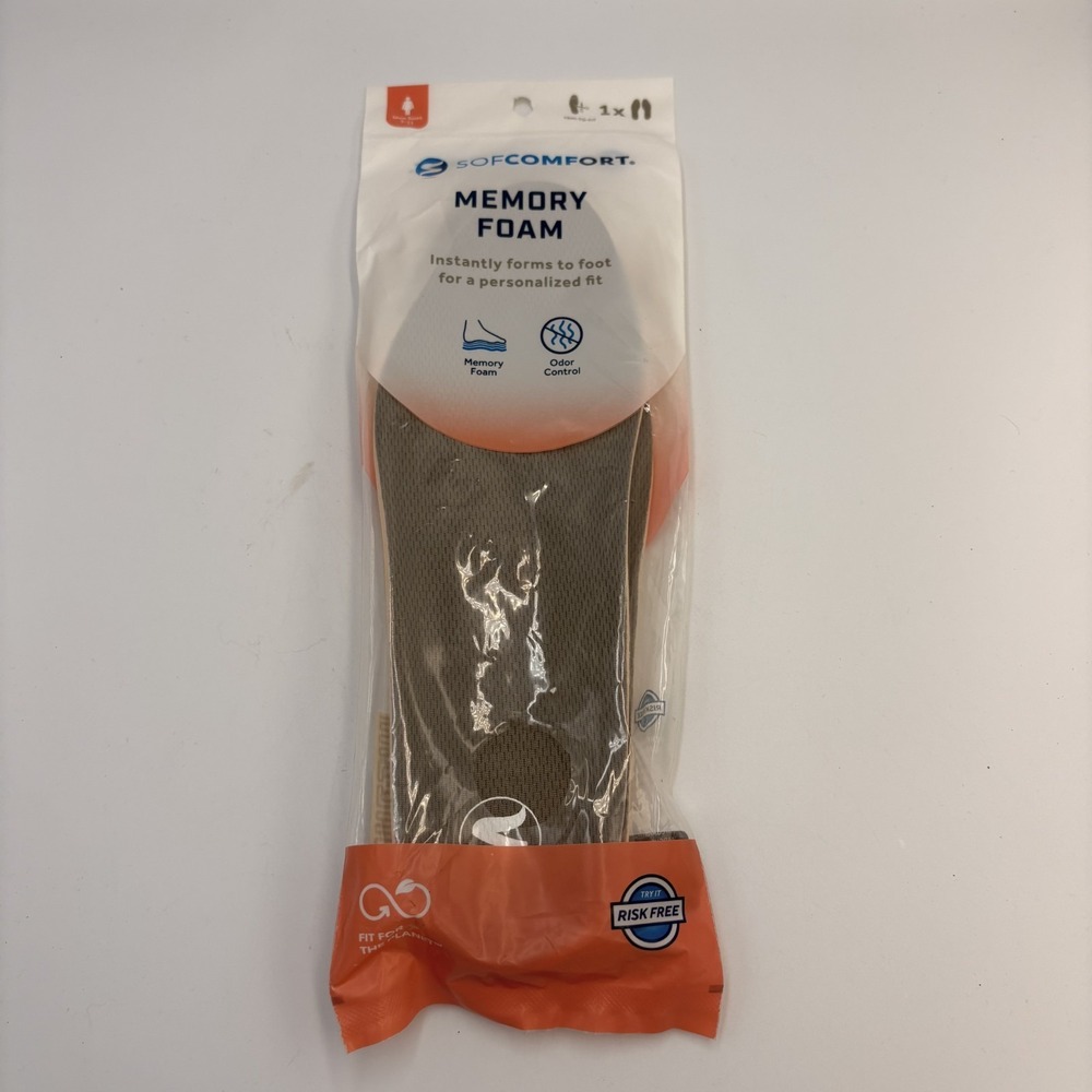 SofComfort Shoe Insoles Memory Foam Womens US‎ Sizes 5-11 Trim-to-Fit Customize